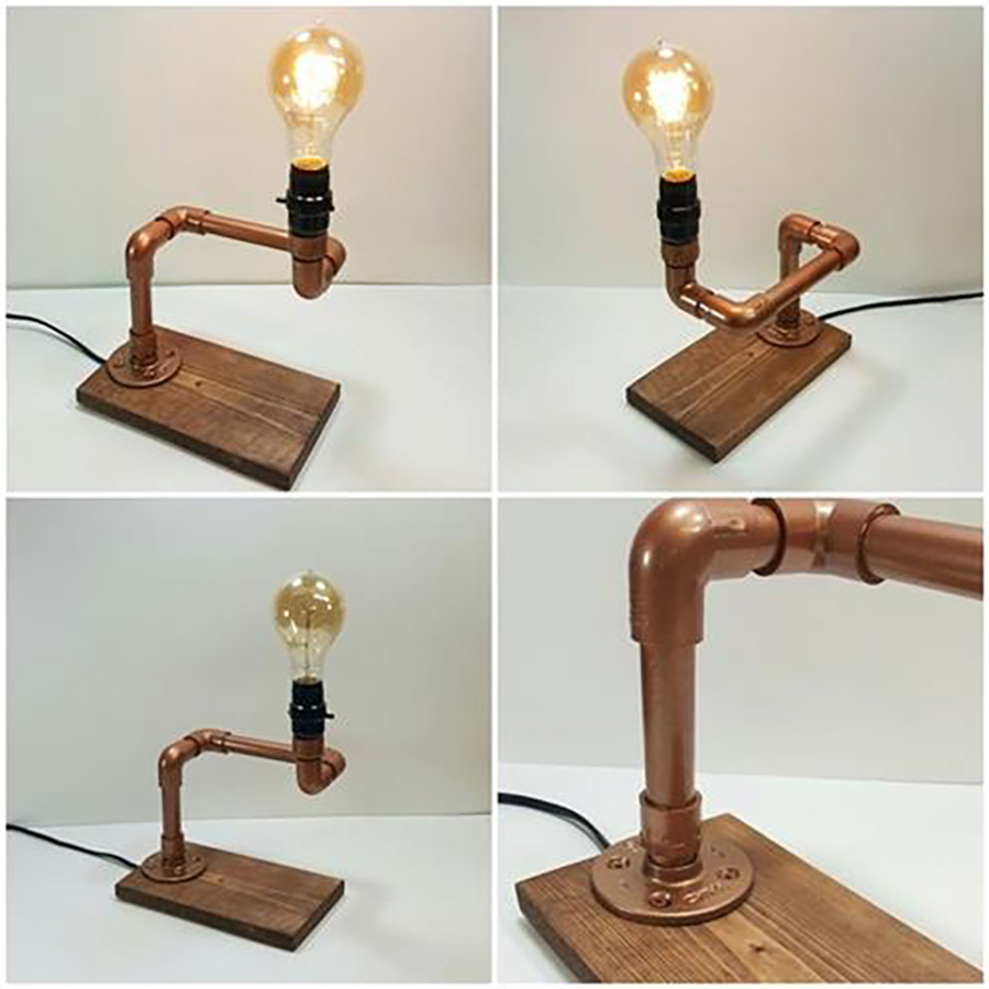 Thế Giới Đèn Gỗ - Hướng dẫn tự làm đèn trang trí bằng ống nước