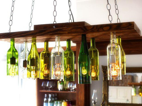 Thế Giới Đèn Gỗ - Cách làm đèn handmade bằng chai thủy tinh 4