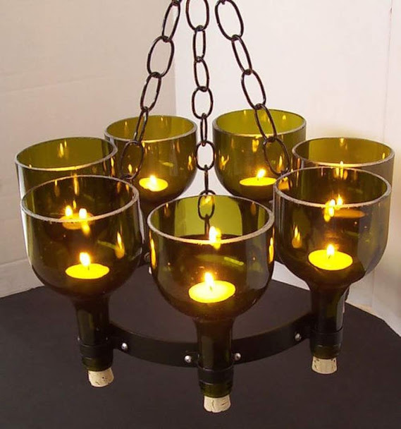 Thế Giới Đèn Gỗ - Cách làm đèn handmade bằng chai thủy tinh 8