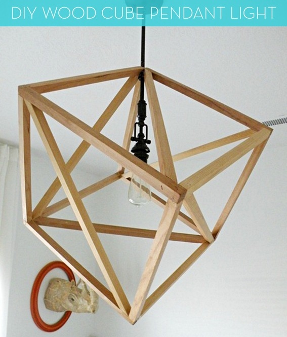 Thế Giới Đèn Gỗ - 8 ý tưởng tự làm đèn chùm bằng gỗ 6