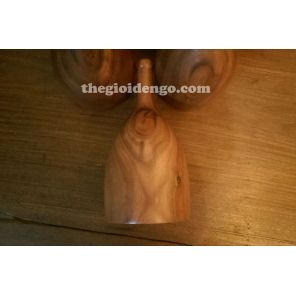 Thế Giới Đèn Gỗ - Đèn gỗ trang trí tiện nguyên khối DGT002