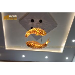 Thế Giới Đèn Gỗ - Đèn gỗ trang trí cá chép nhật Thế Giới Đèn Gỗ - Đèn gỗ trang trí cá chép nhật