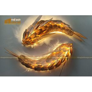 Thế Giới Đèn Gỗ - Đèn gỗ trang trí cá chép nhật Thế Giới Đèn Gỗ - Đèn gỗ trang trí cá chép nhật