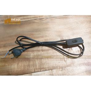 Thế Giới Đèn Gỗ - Dây phích cắm có công tắc đúc 1.8m Thế Giới Đèn Gỗ - Dây phích cắm có công tắc đúc 1.8m