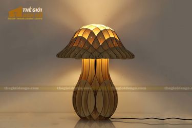 Thế giới đèn gỗ - Đèn gỗ trang trí để bàn TGDG-10