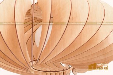 Thế Giới Đèn Gỗ - Đèn gỗ trang trí dg240-2