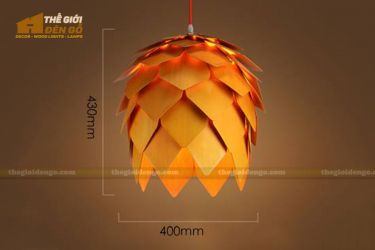 Thế Giới Đèn Gỗ - Đèn gỗ trang trí quả dứa - 2