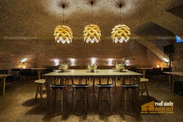 Thế Giới Đèn Gỗ - Đèn gỗ trang trí quả dứa - 9