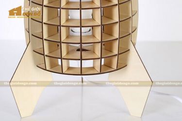 Thế giới đèn gỗ - Đèn gỗ trang trí để bàn TGDG-09-3
