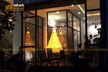 Thế Giới Đèn Gỗ - Đèn gỗ trang trí cây thông 3