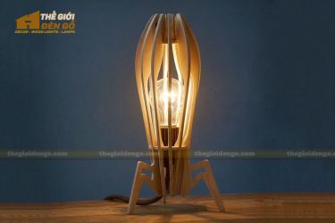 Thế giới đèn gỗ - Đèn gỗ trang trí để bàn TGDG-01