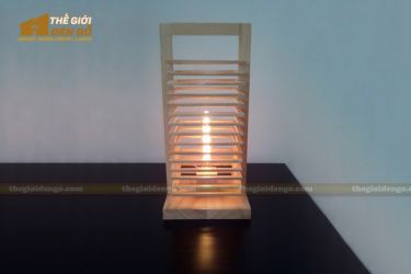 Thế giới đèn gỗ - Đèn gỗ trang trí để bàn TGDG-02-1
