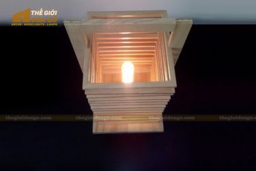 Thế giới đèn gỗ - Đèn gỗ trang trí để bàn TGDG-02-2