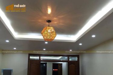Thế giới đèn gỗ - Đèn gỗ trang trí lục giác khối - 2