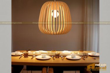 Thế giới đèn gỗ - Đèn gỗ trang trí mận rừng 2-1