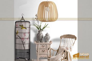 Thế giới đèn gỗ - Đèn gỗ trang trí mận rừng 2-3