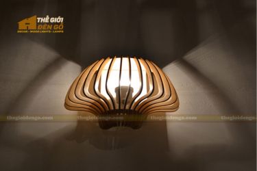 Thế giới đèn gỗ - Đèn gỗ trang trí búp nấm