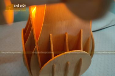 Thế Giới Đèn Gỗ - Đèn gỗ trang trí để bàn TGDG-10-10
