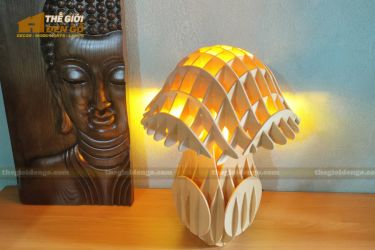 Thế Giới Đèn Gỗ - Đèn gỗ trang trí để bàn TGDG-10-5