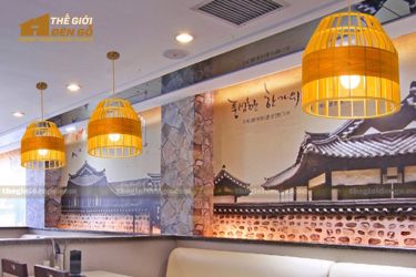 Thế giới đèn gỗ - Đèn gỗ trang trí trống cơm 4