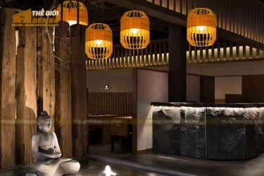 Thế giới đèn gỗ - Đèn gỗ trang trí trống cơm 5