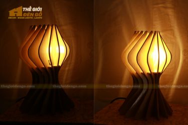 Thế Giới Đèn Gỗ - Đèn gỗ trang trí để bàn TGDG-04-3