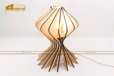 Thế Giới Đèn Gỗ - Đèn gỗ trang trí để bàn TGDG-04-4
