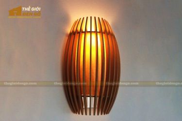 Thế giới đèn gỗ - Đèn gỗ trang trí treo tường DGW038