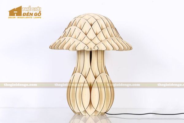 Thế giới đèn gỗ - Đèn gỗ trang trí để bàn TGDG-10-1