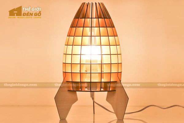 Thế giới đèn gỗ - Đèn gỗ trang trí để bàn TGDG-09-1