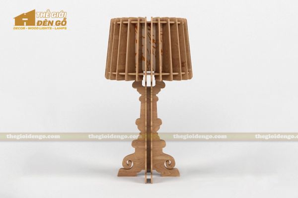 Thế giới đèn gỗ - Đèn gỗ trang trí để bàn TGDG-13-1