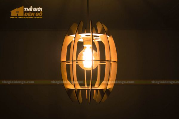 Thế giới đèn gỗ - Đèn gỗ trang trí cung bầu