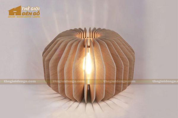 Thế giới đèn gỗ - Đèn gỗ trang trí đa giác khối 1