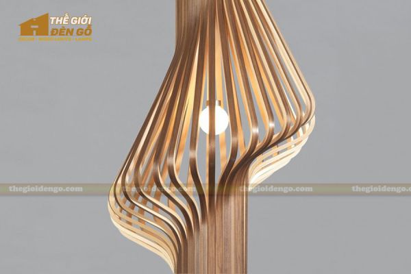 Thế giới đèn gỗ - Đèn gỗ trang trí ống khói 1