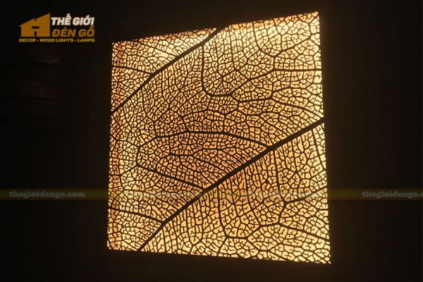 Thế Giới Đèn Gỗ - Đèn gỗ trang trí treo tường DGW041 - 2