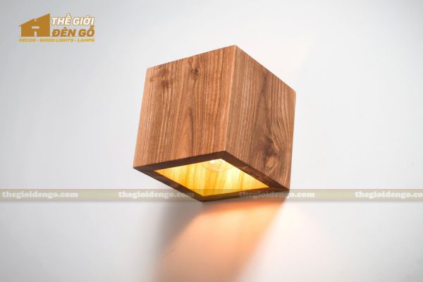 Thế Giới Đèn Gỗ - Đèn gỗ trang trí treo tường DGW005-3