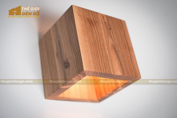 Thế Giới Đèn Gỗ - Đèn gỗ trang trí treo tường DGW005-4