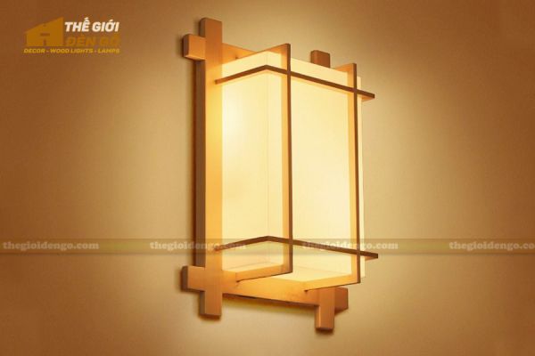 Thế Giới Đèn Gỗ - Đèn gỗ trang trí treo tường DGW008 - 3