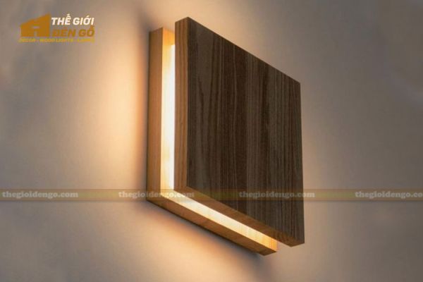 Thế Giới Đèn Gỗ - Đèn gỗ trang trí treo tường DGW052 - 2