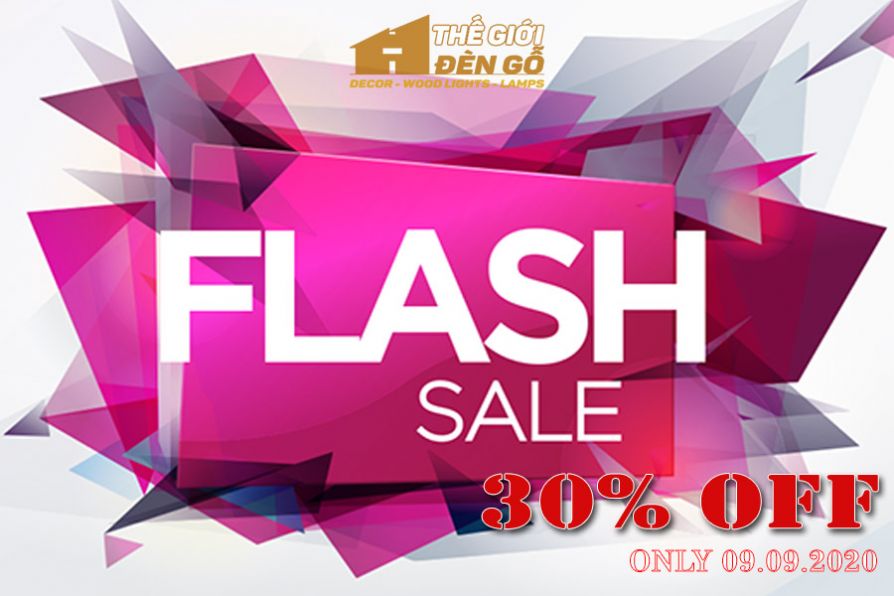 Thế Giới Đèn Gỗ - Flash sale ngày 09-09-2020
